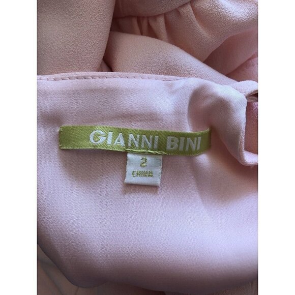 Gianni Bini Womens Size 2 Peach Peplum Dress Sleeveless - Picture 5 of 6